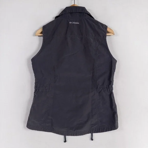 Columbia Sportswear Vest Womens Small Blue Lightweight Zip Up Utility Outdoor - Picture 3 of 8